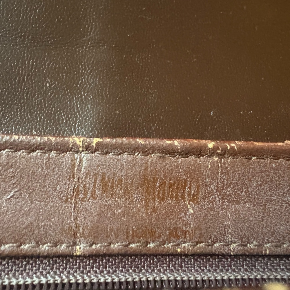Vintage Neiman Marcus Snakeskin Leather Envelope Bag in Brown - Picture 8 of 8